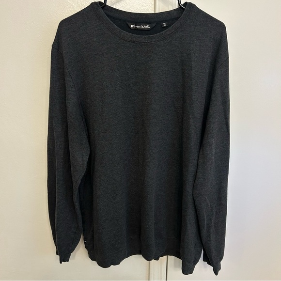 Travis Mathew Charcoal Crew Neck Sweatshirt Pullover Men’s XXL Soft and Casual - Picture 1 of 8